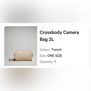 Lululemon camera bag